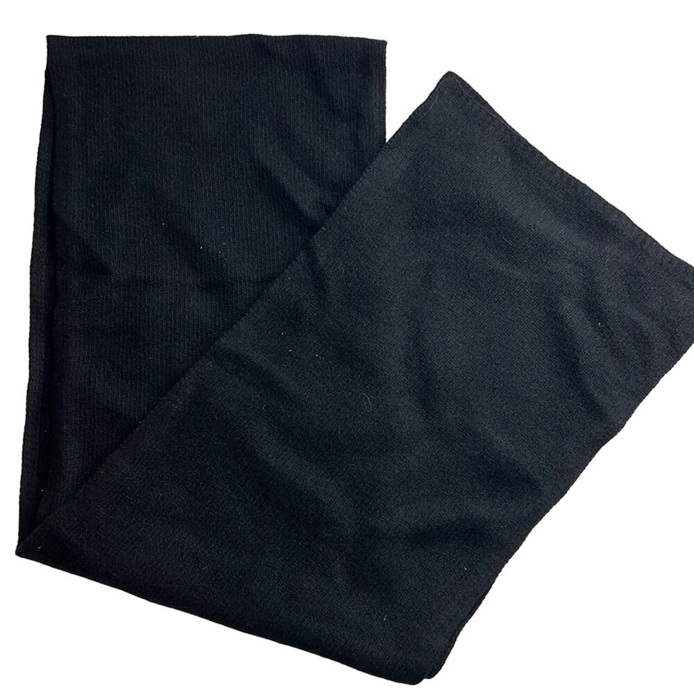 Portolano Black Cashmere Wrap Scarf, NWT!